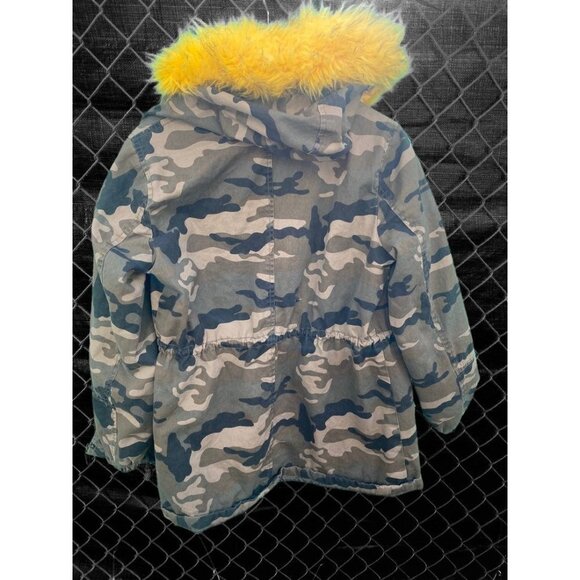 Camouflage Military Style Puffer Jacket Fleece Lining Medium - Picture 6 of 10